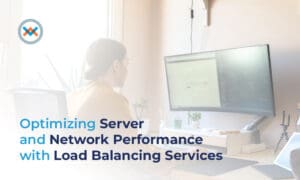 An image of a person handling multiple tasks, illustrating the need for efficient network services to ensure smooth and productive work.